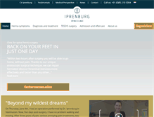 Tablet Screenshot of iprenburgspine.com